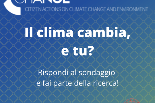 Sondaggio Progetto IChange - Il clima cambia, e tu?